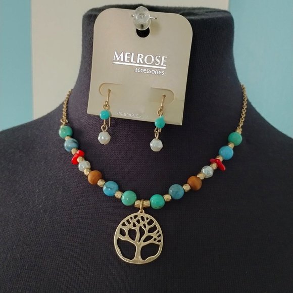Melrose Jewelry - Melrose Tree of Life necklace & earrings set